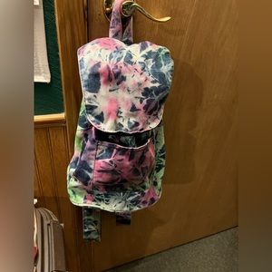 Tie-dye purse backpack